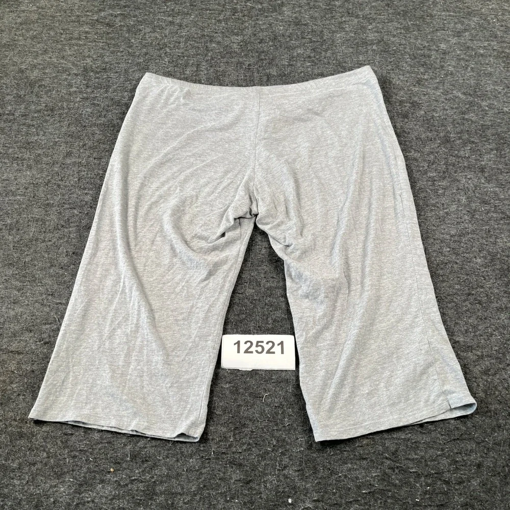 Lei Sleepwear Pajama Pants Women Large Gray Cotton Medium Wash Casual Drawstring